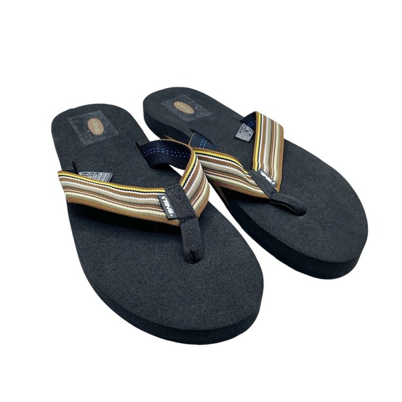 Teva Flip Flops Mens Brown Mush II Webbing Original Sandal Quick Dry Sz 13 NWOT - Picture 1 of 7